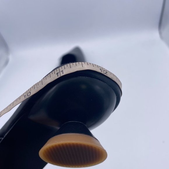 Black Clear PVC Pointy Toe Mules Slip On Sandals - Picture 8 of 9